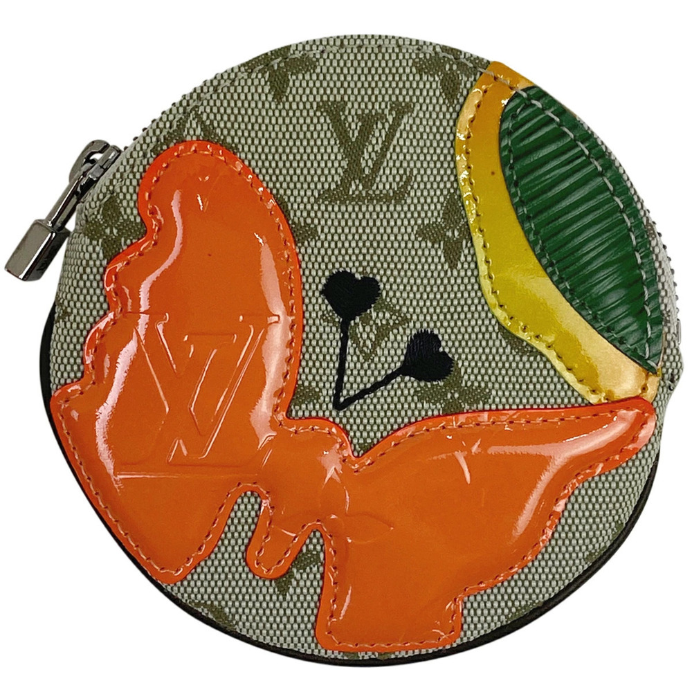 Louis Vuitton Portemonnaie Long Coin Butterfly Motif Monogram Green